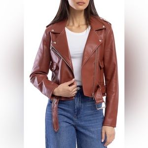 BLANKNYC Faux Leather Moto Jacket